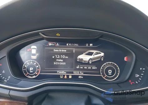 2019 Audi A4 45 Premium z USA, uszkodzony, nr VIN WAUENAF48KA020546